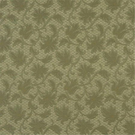 54 In. Wide Green, Floral Jacquard Woven Upholstery Grade Fabric